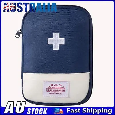 First Aid Bag Empty Medical Bag For Car Home Travel Camping Outdoor(Navy Blue S) • $7.54