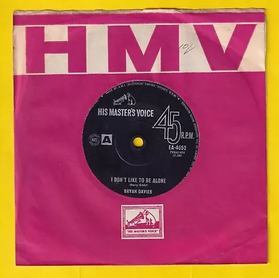 Bryan Davies (rare Bee Gees) 45rpm Single- I Don't Like To Be Alone/Love & Money • $22.99