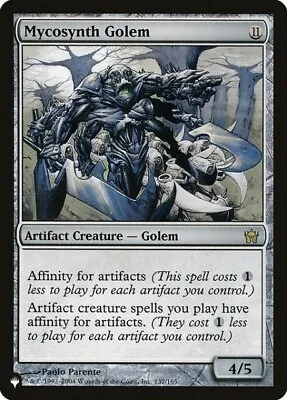 MTG - MYCOSYNTH GOLEM - The List (R) • $39.14