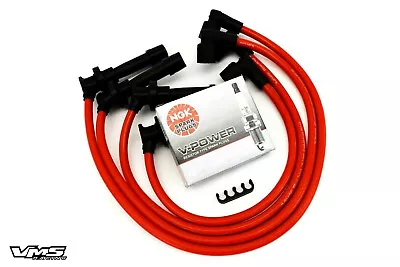 90-94 Eclipse Turbo Spark Wires Ngk Vpower Plugs Red • $54.95