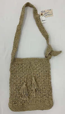 Free People Mister Ce Tosca Jute Tote Bag Natural New RRP $60 • £25