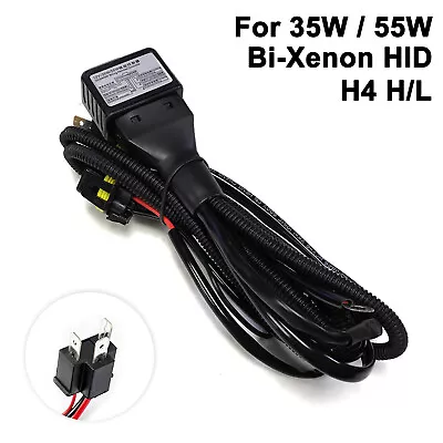 G4 AUTOMOTIVE H4 9003 BI-XENON Hi/Lo HID Relay Harness 35W/55W Wire Adapter Kit • $10.49