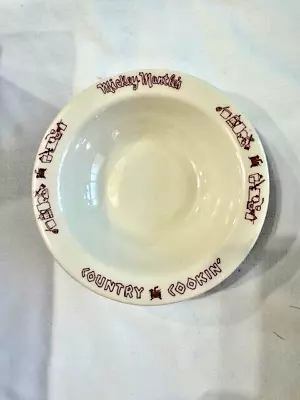 Vintage Mickey Mantle Country Cookin' Restaurant Bowl 6 1/4  • $28