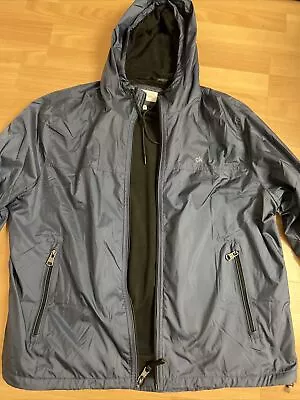 Calvin Klein Hooded Fleece Coat Down Jacket Men Polarfleece Windbreaker Black XL • $32.99