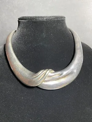 D'argent Vintage Hollow Sterling Silver Choker Necklace • $85