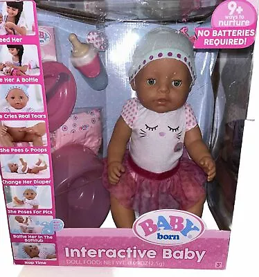 BABY Born Interactive Baby Doll Pink Dress 9 Ways Nurture • $69.99