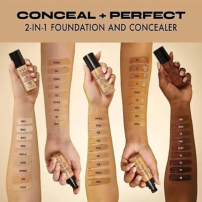 Milani Conceal + Perfect 2-IN-1 Foundation - 30ml  BRAND NEW *CHOOSE YOUR SHADE* • £13.49