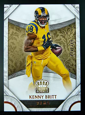 2016 Panini Preferred Crown Royale Bronze /249 Kenny Britt Los Angeles Rams #28 • $1.75