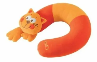 Chicco Soft Kitten Neck Rest Pillow And Travel Toy • £8.99