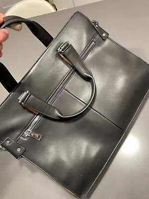 Banuce Leather Bag. Fits A 12in Laptop. Slim Version • $15