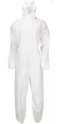 Disposable Coverall Type 5/6 Protection Hooded Overall Suit Paint Size L/XL • £4.99