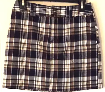 St. John's Bay Skort Size 4 Women Plaid • $13.25