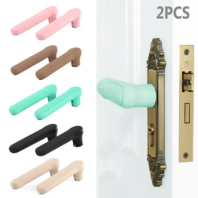 Anti-collision Household Silicone Door Knob Cover Handle Sleeve Wall Protector • £5.99