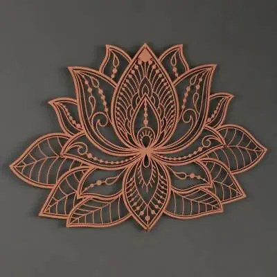 3D Lotus Metal Wall Art Mandala Decor For Homes Bedroom Metal Wall Art Annive • £77.88