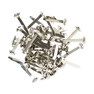 Split Pins Paper Fasteners 25mm Office Stationery Arts Crafts Silver Chrome • £0.99