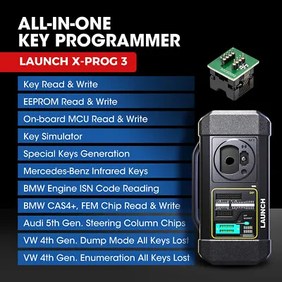 LAUNCH X431 X-PROG3 Advanced Key Programming IMMO Scan Tool With EEPROM Adapter • $529
