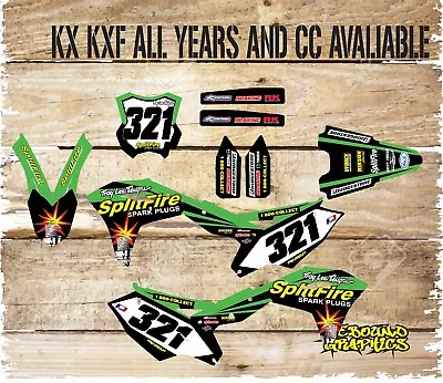 Rebound Mx Graphics Kit To Fit Kawasaki KX KXF 65 85 125 250 450 All Years  • £110