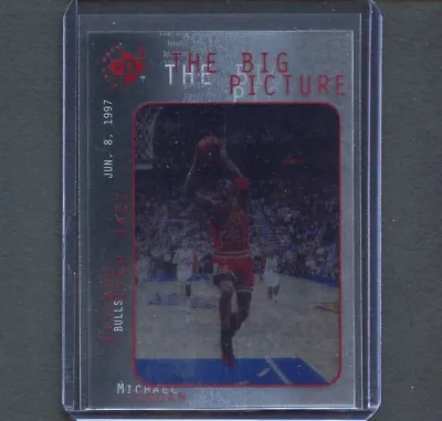 Michael Jordan 1997 Upper Deck UD3 THE BIG PICTURE Insert Card #45 Chicago Bulls • $6