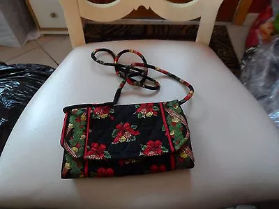 Vera Bradley Strap Wallet In Retired Hens And Holly Christmas Pattern NWOT • $42.50