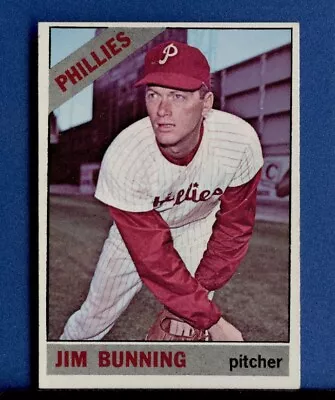 1966 Topps Jim Bunning Hall Of Famer #435 EX-EX+ • $1.04