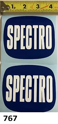 2! Vintage Spectro Oil Sticker Decal Snowmobile Go Cart Two Stroke Drag Race VMX • $12.87