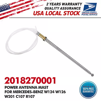 For Mercedes R107 W123 W124 R129 W211 Power Antenna Mast #2018270001 • $11.99