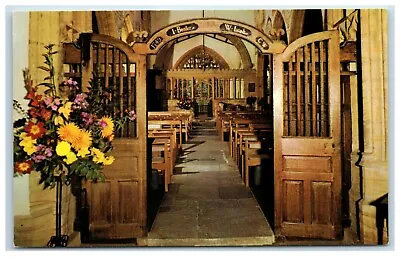 Postcard St Mary's Church Interior Cerne Abbas Dorset • £2