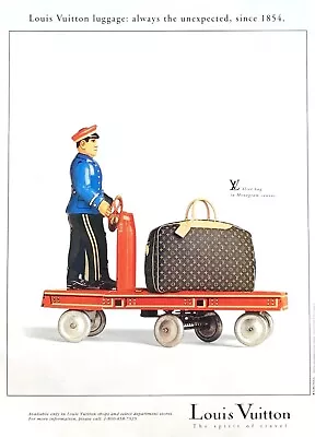 1994 LOUIS VUITTON Luggage Photographer : Jean Lariviere Original PRINT AD • $11.50