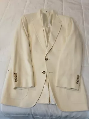 Vintage Rich's Men's Store Cream Men Blazer 40 Long  • $59.95