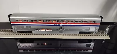 AO  MTH Premier 34104 Amtrak Superliner 3 Stripe Coach O Scale New Lighted • $119.95