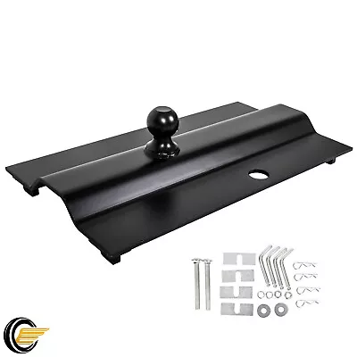 31368 5th Wheel Rail Gooseneck Trailer Bent Plate Ball Hitch 25000lb Free Ship • $85