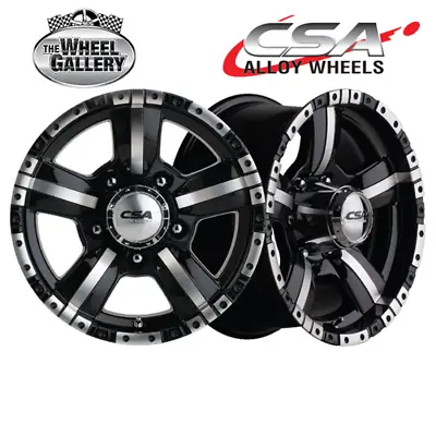 CSA Monster Large Cap 16x8 5/150 0P Gloss Black Machined Face Set Of Alloy W... • $996