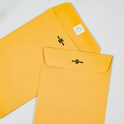6” X 9” Clasp Envelopes With Gummed Seal Brown Kraft Catalog Envelopes Clasp  • $28.33