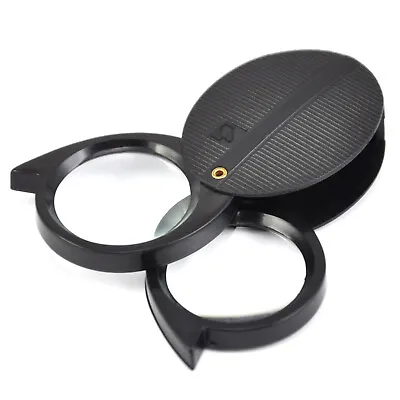 TRIXE Pocket Magnifying Glass 2 N 1 NEW10x 5x Optical Jewellers Magnify Lens • £4.99