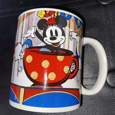 Walt Disney World Florida Jerry Leigh Coffee Mug Mickey Minnie Mouse Carousel • $15