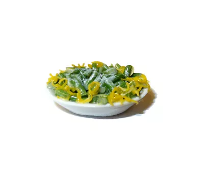 Dollhouse Green Bean Casserole In Ceramic Dish 1:12 Miniature Vegetable Food • $8.95