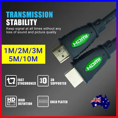 $5.32 • Buy 1-5M Premium HDMI Cable V2.0 Ultra HD 4K 2160p 1080p 3D High Speed Ethernet HEC