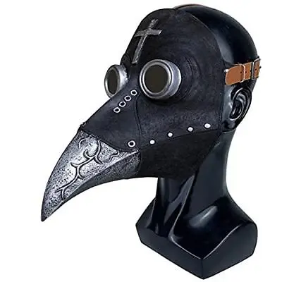 $14.79 • Buy Stegosaurus Plague Doctor Bird Mask Long Nose Beak Cosplay Steampunk Halloween
