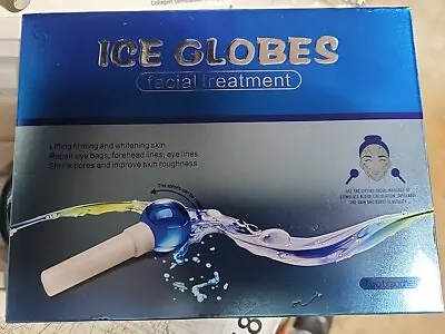 ICE GLOBES For Facials Facial Treatment Anti-Aging - 2 Globes + Dermaroller Sys • $34.25