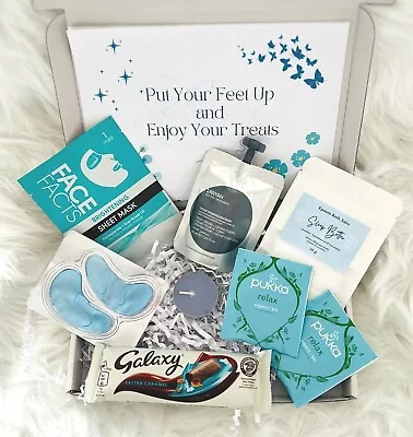 £10 • Buy Personalised Self Care Pamper Hamper Box For Her Birthday Present Gift Spa Pack