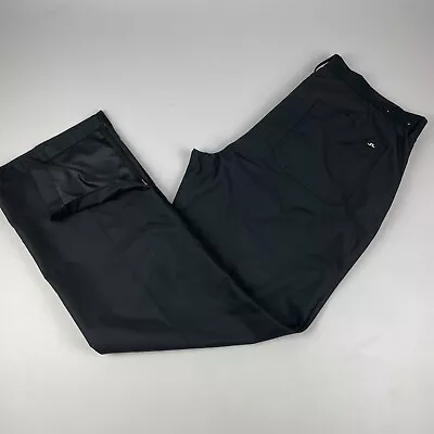 J Lindeberg Men 38X32 Troyan Regular Micro Twill 100% Polyester Golf Pants Black • $29.99