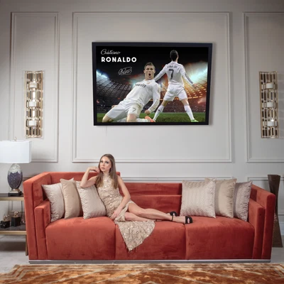 $99.95 • Buy Cristiano Ronaldo Soccer Real Madrid Signed Framed Sport Memorabilia A3 A2 A1