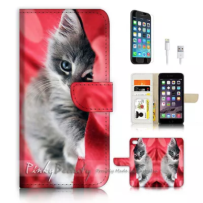 ( For IPhone 6 / 6S ) Wallet Case Cover P3459 Cute Cat • $12.99