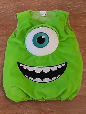 Mike Wazowski Costume Baby 12-18 Months Green Monster's Inc Disney Pixar ToysRUs • $30