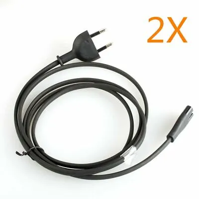 2pcs For Apple Mac Mini 2014 Black  EU Plug 2 Prong AC Power Cord Cable Wire • $15.99