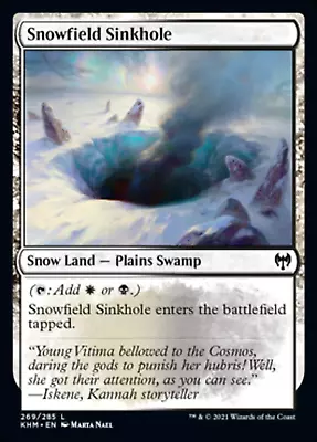 Snowfield Sinkhole [Kaldheim] Magic MTG • $1.45