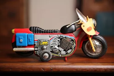 Vintage Battery Operated Motorcycle Toy Bike Harley Indian Etc Chopper • $48.99