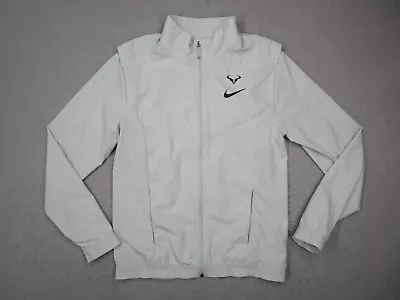 Nike Jacket Mens Medium Gray Rafael Nadal Court Dri-Fit Full Zip Performance • $48.99