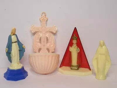 Vintage  1960's  Religious  Collectibles  Lot Of 4  Plastic Miniatures • $19.99