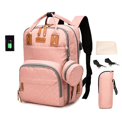 Portable Diaper Bag  Travel  Nursing Bag Large Capacity Mommy Z1K8 • £52.24